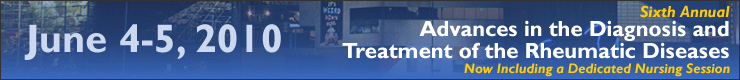 Register for the 2010 Rheumatology Conference